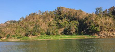 Countryside landscape of surroundings around Kaptai lake hill tracts region of Bangladesh