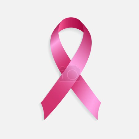 Photo for World Cancer Day Pink Realistic Ribbon-4 - Royalty Free Image