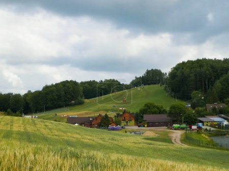 Koszalkowo is popular ski slope in Poland. It is more popular at winter but also beautiful in summer.