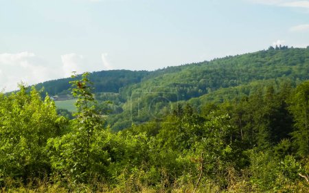 Mountainous landscape of Wiezyca. Wiezyca is mountainous mart of Kashubia region in Poland.