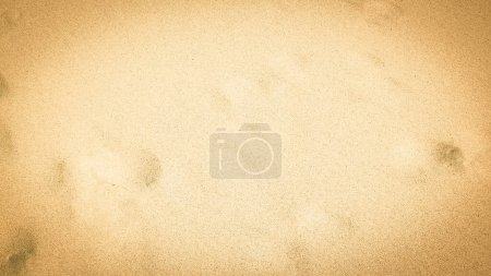 Shoe print on the sand. Copy Space, nature background.