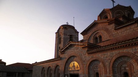 Iglesia ortodoxa de San Panteleimón. Concepto de arquitectura y religión. Ciudad de Ochrid, Macedonia
.