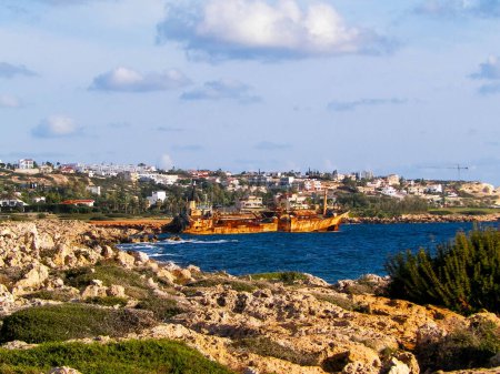 Edro III landed on the rocky coast of Cyprus on October 8, 2011. The accident happend near Coral Bay and the famous water caves in the Paphos region.