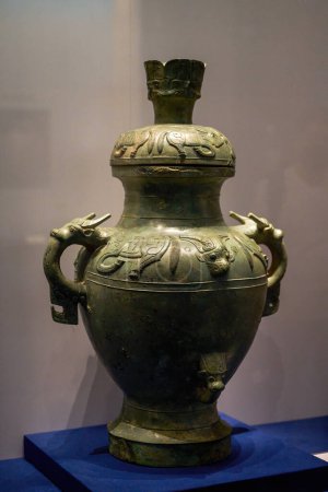 Photo for Bronze vessel cultural relics of Bashu and Sichuan culture in ancient China - Royalty Free Image