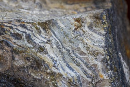 Photo for Naturally formed geological formation shale close-up - Royalty Free Image
