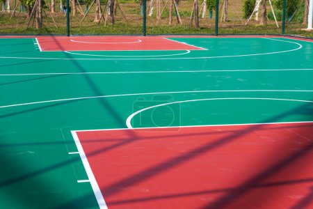 Photo for Close-up of a brand new basketball court - Royalty Free Image