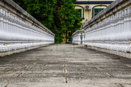 Photo for A western-style corridor with white columns and stairs - Royalty Free Image