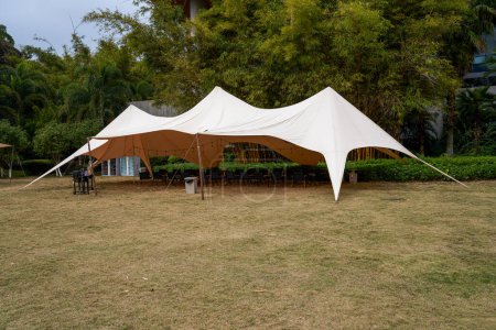 Photo for Various canopies for outdoor camping - Royalty Free Image