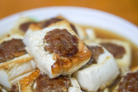 Foto de Una deliciosa cocina china casera, carne de tofu frito relleno - Imagen libre de derechos