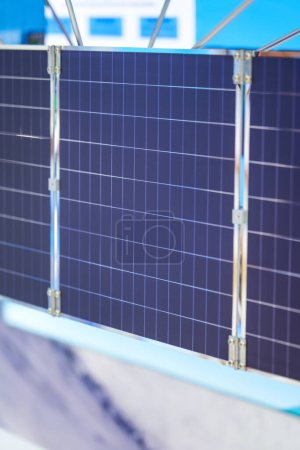 Close-up of a precision solar panel