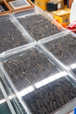 High-end dried sea cucumbers sold in stores