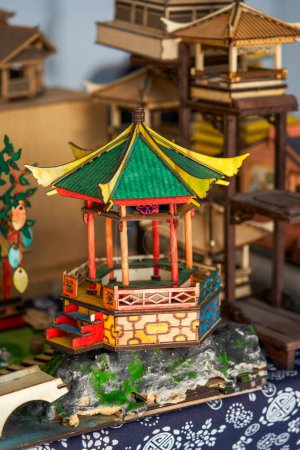 Chinese traditional handicraft wooden architectural model