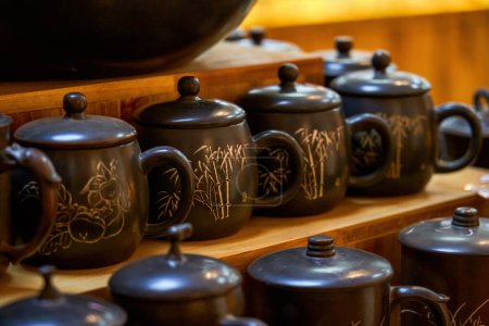 Photo for Exquisite and classic traditional Nixing ceramics from Qinzhou, Guangxi, China - Royalty Free Image