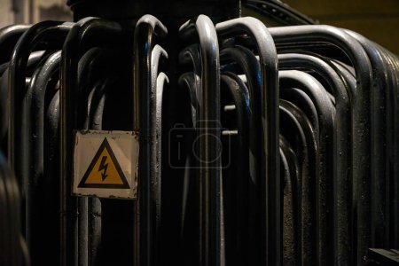 Photo for Close-up of electrical equipment used in modern electrical industry - Royalty Free Image