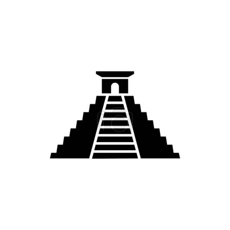Ilustración de Icono vectorial pirámide maya. - Imagen libre de derechos