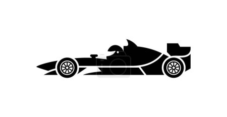 Formula one racing car vector illustration.
