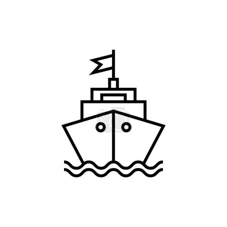 Schiffsladung Symbol Vektor Illustration.