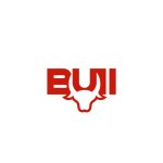 Bull wordmark negative space logo design.