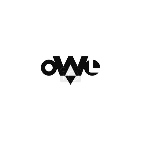 owl letter wordmark company logo design.