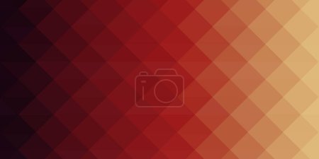 Photo for Dark red color abstract background, triangle pixel mosaic. Abstract gradient pixel background - Royalty Free Image
