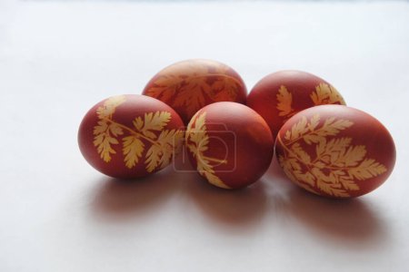 Decorative pieces featuring nature-themed egg artistry. egg