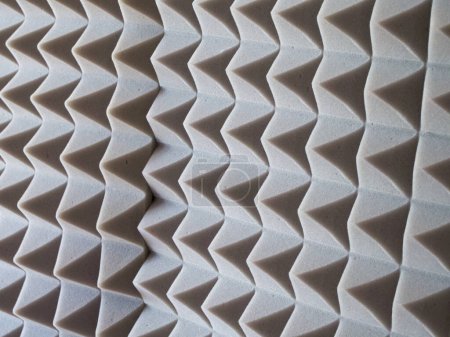 Recording Studio Foam. Grey, textured foam for professional audio environments.