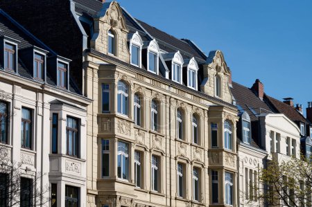 beautifully restored old buildings from the end of the 19th century in cologne's agnes quarter