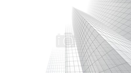 Photo for Abstract  architectural wallpaper skyscraper design, digital concept background - Royalty Free Image