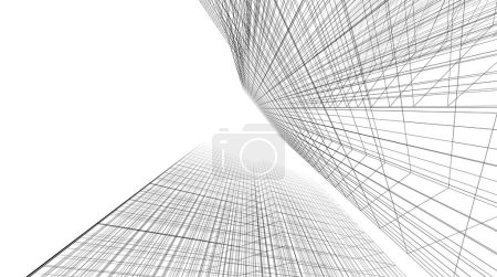 Photo for Abstract futuristic background,modern graphic design for a business, wallpaper skyscrapers design, digital concept background. abstract architectural wallpaper - Royalty Free Image