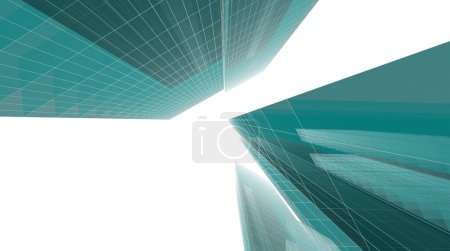 Photo for Abstract futuristic background,modern graphic design for a business, wallpaper skyscrapers design, digital concept background. abstract architectural wallpaper - Royalty Free Image