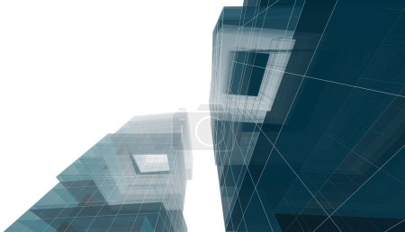 Téléchargez les photos : Abstrait violet papier peint architectural design de bâtiment élevé, fond de concept numérique - en image libre de droit