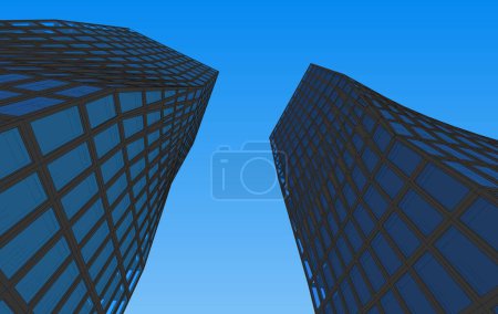 Photo for Futuristic perspective, abstract architectural wallpaper design, digital concept  background - Royalty Free Image