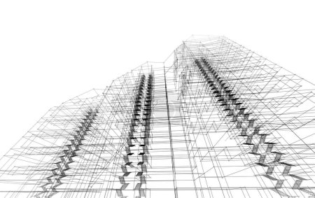 Foto de Diseño abstracto del fondo de pantalla de arquitectura del edificio alto, fondo de concepto digital - Imagen libre de derechos