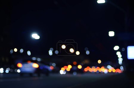 Foto de Foto de luces en la ciudad por la noche - Imagen libre de derechos