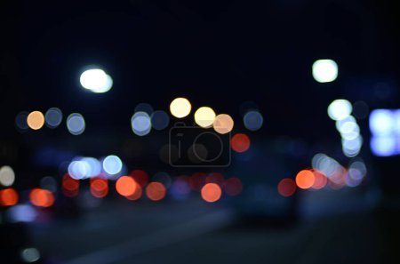 Foto de Foto de luces en la ciudad por la noche - Imagen libre de derechos