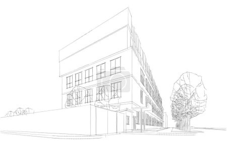 Foto de Diseño abstracto del fondo de pantalla de arquitectura del edificio alto, fondo de concepto digital - Imagen libre de derechos