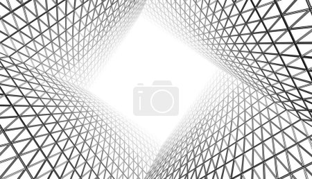 Foto de Fondo futurista abstracto, diseño gráfico moderno para un negocio, diseño de rascacielos de papel pintado, ilustración digital. fondo de pantalla arquitectónico abstracto - Imagen libre de derechos