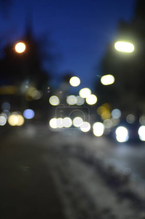 Téléchargez les photos : Fond flou des lumières de la ville - en image libre de droit