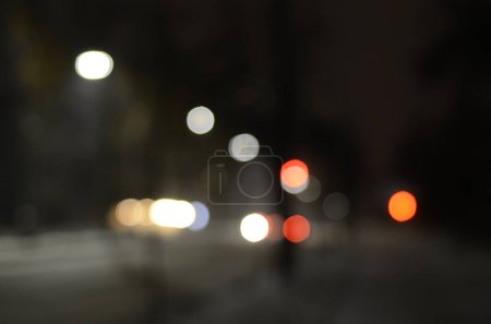 Photo for Blurred background of city night lights - Royalty Free Image