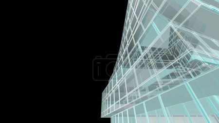 Photo for Abstract architectural wallpaper, digital background - Royalty Free Image