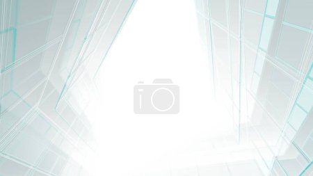 Téléchargez les photos : Fond abstrait avec motif en verre blanc - en image libre de droit