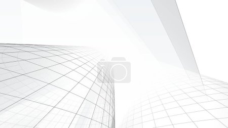 Photo for 3 d architectural art, digital wallpaper - Royalty Free Image