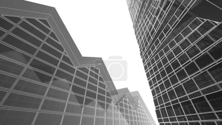 Foto de 3 d arte arquitectónico, papel pintado digital - Imagen libre de derechos