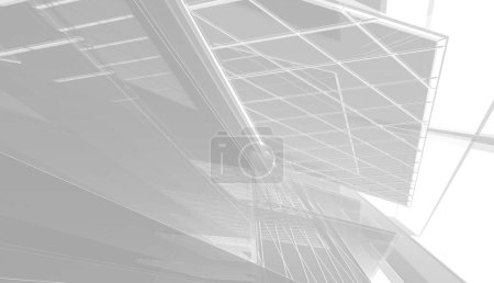 Photo for Abstract futuristic background, modern graphic design for a business, wallpaper skyscraper design,  abstract architectural wallpaper - Royalty Free Image