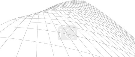Photo pour Illustration vectorielle 3D de fond d'architecture abstraite - image libre de droit