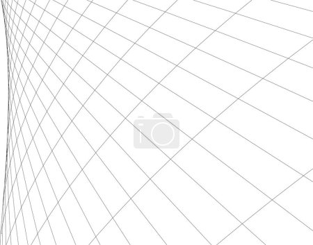 Photo for Abstract architecture background 3d vector illustration - Royalty Free Image