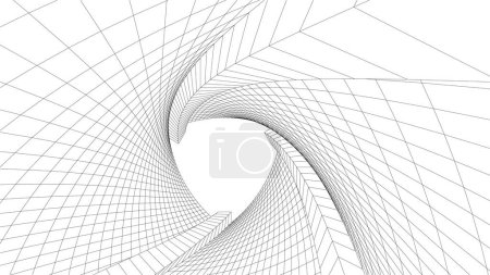 Foto de Arquitectura abstracta fondo 3d vector ilustración - Imagen libre de derechos