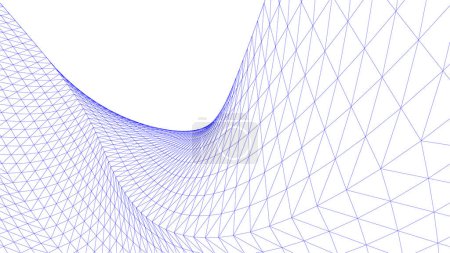 Illustration vectorielle 3D de fond d'architecture abstraite