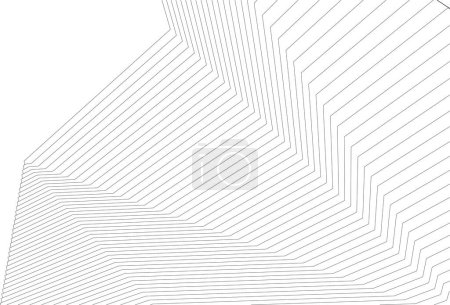 Illustration for Futuristic perspective, abstract architectural wallpaper design, digital geometric concept  background - Royalty Free Image