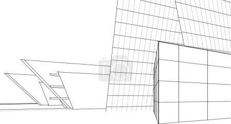 Foto de Fondo futurista abstracto, diseño gráfico moderno para un negocio, diseño de rascacielos de papel pintado, ilustración vectorial digital. fondo de pantalla arquitectónico abstracto - Imagen libre de derechos